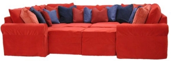 Byron sectional sofa with slipcovers