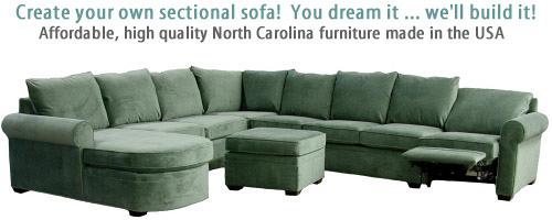 Carolina Chair Custom Sectional Sofa Loveseat North Carolina Chair Custom Sectional Sofa Loveseat North Furniture American Made Free Shipping