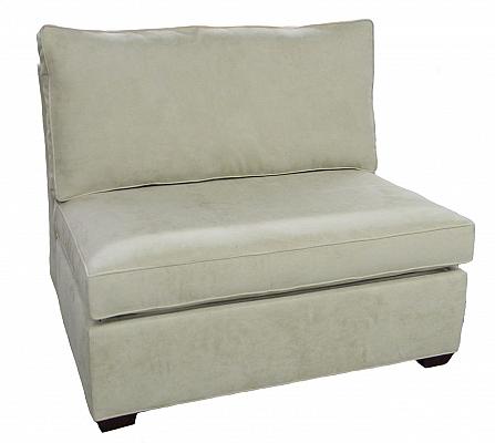 Crawford Sectional Armless Single Sleeper Sofa Carolina Chair