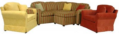 Roth sectional in special request fabric