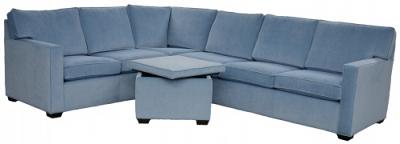 Crawford Sectional Sofa - Mt Zion Azure