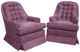 Two Ashberry swivel rockers