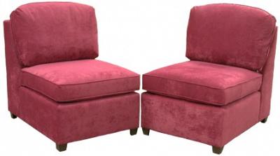 Two Roth armless chairs