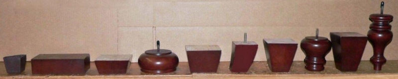 Feet Options for Carolina Chair Furniture