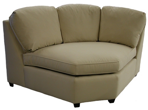 Roth Sectional Sofa Curved Corner Wedge