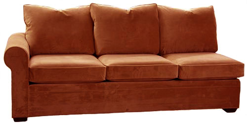 Byron 1-Arm Queen Sleeper Sofa Left Facing